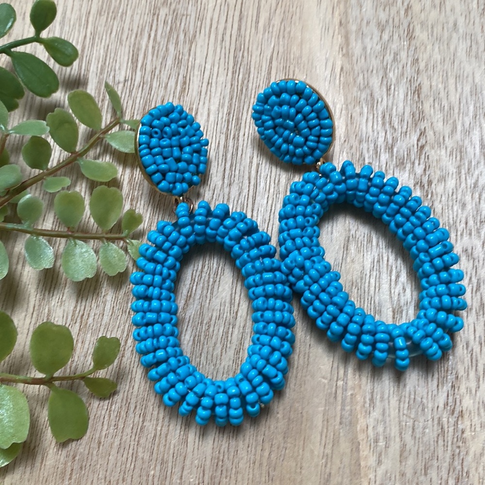 Sugar Fix By Baublebar Beaded Earrings 💗 Turquoise